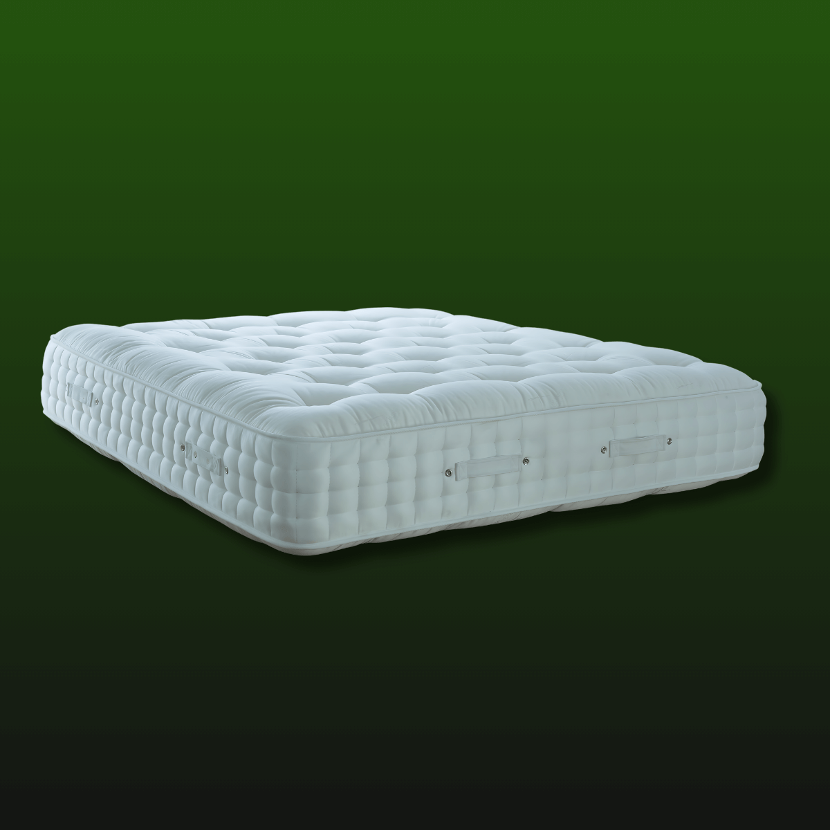 Natural handmade English Royal Mattress 12500 Pocket with organic fillers, crafted by British masters.
