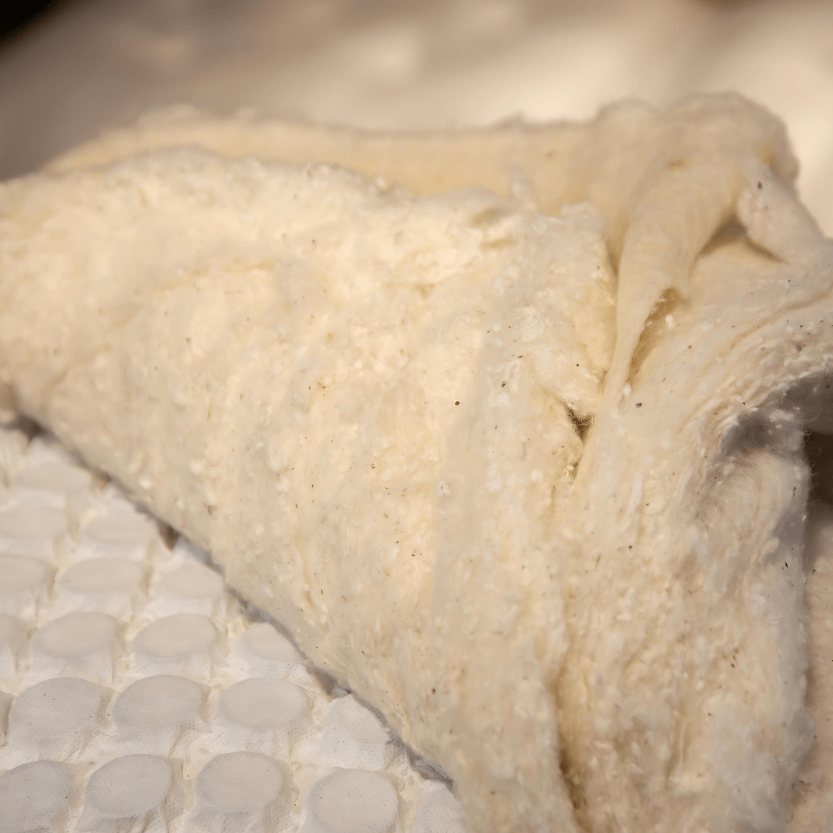 Natural fibers used in traditional handmade English royal mattress for superior comfort and quality