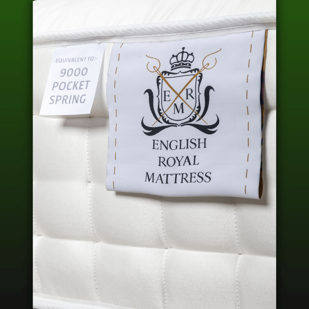 English Royal Mattress 4000 mini pocket, handmade with natural fillers, traditional organic craftsmanship.
